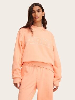 Parke X Target L/ Xl  Peach Logo Relaxed Crewneck Sweatshirt